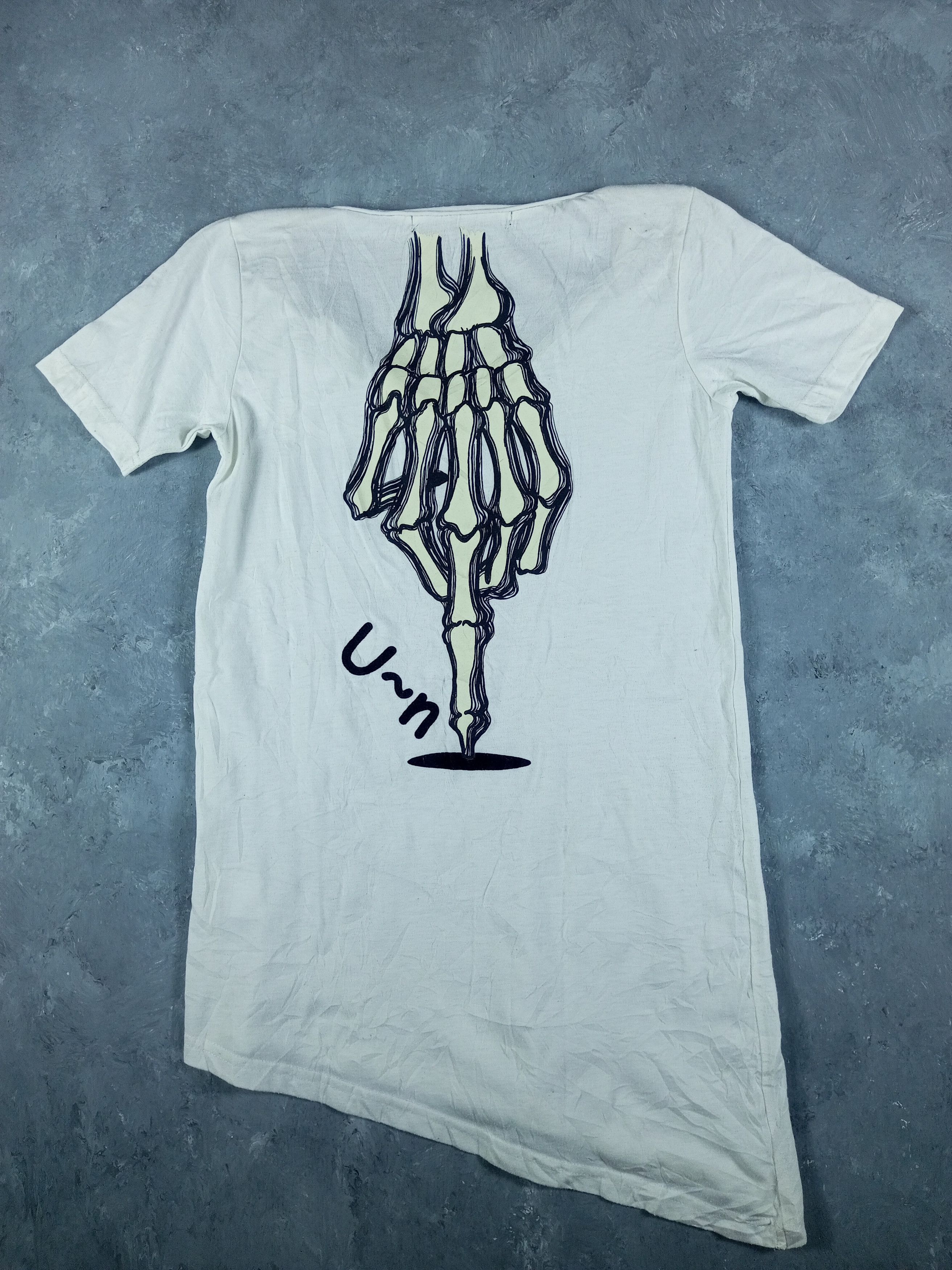 If Six Was Nine 2000s Asimetris Glad News Vneck Vkei Style T-shirt Size XS / US 0-2 / IT 36-38 - 11 Thumbnail
