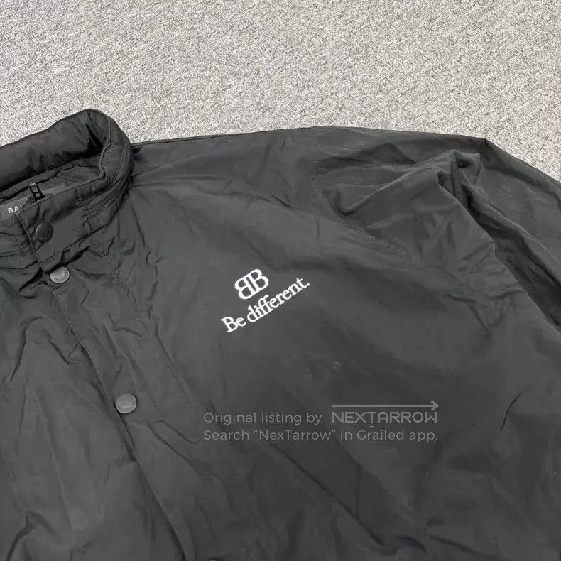 Balenciaga Balenciaga Black 'Be different' Slogan Coach Jacket Size US XS / EU 42 / 0 - 5 Thumbnail