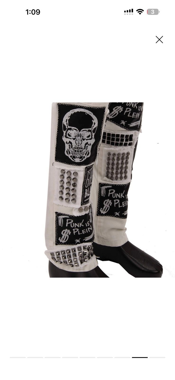 Philipp Plein Philipp Plein Denim “Ghetto Blaster” Studded Size US 32 / EU 48 - 8 Thumbnail