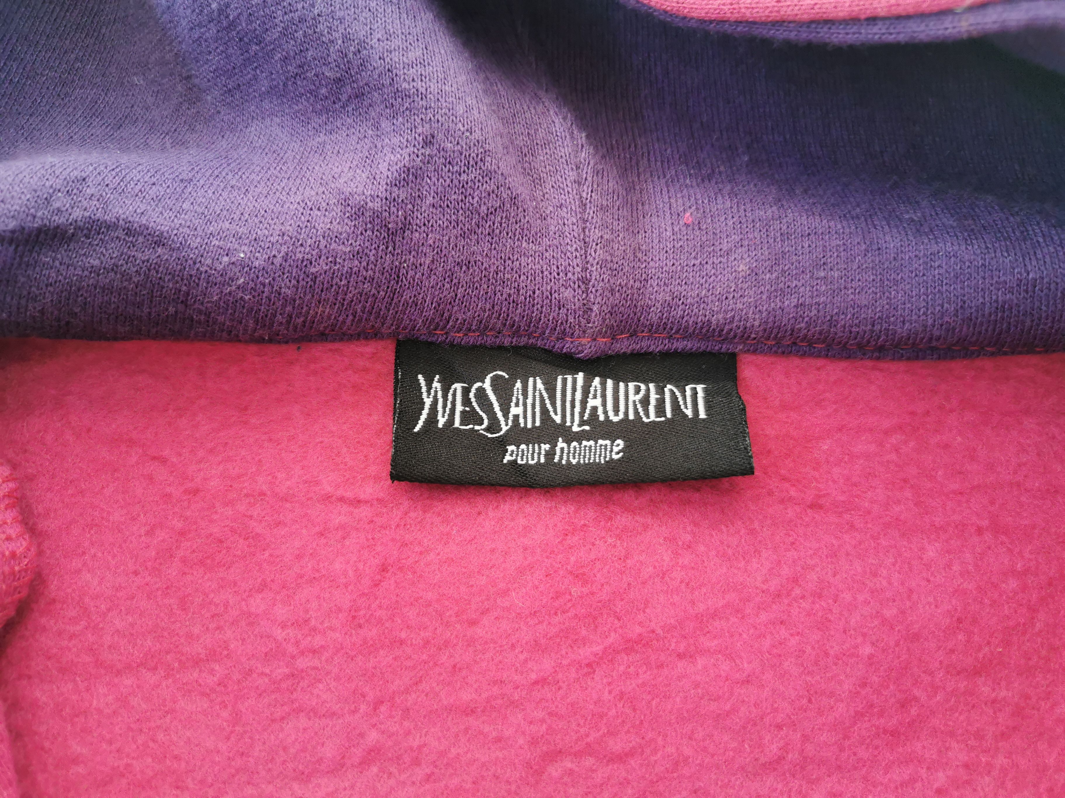 Yves Saint Laurent Yves Saint Laurent Logo Hoodie Made In Italy Size L Size L / US 10 / IT 46 - 7 Thumbnail