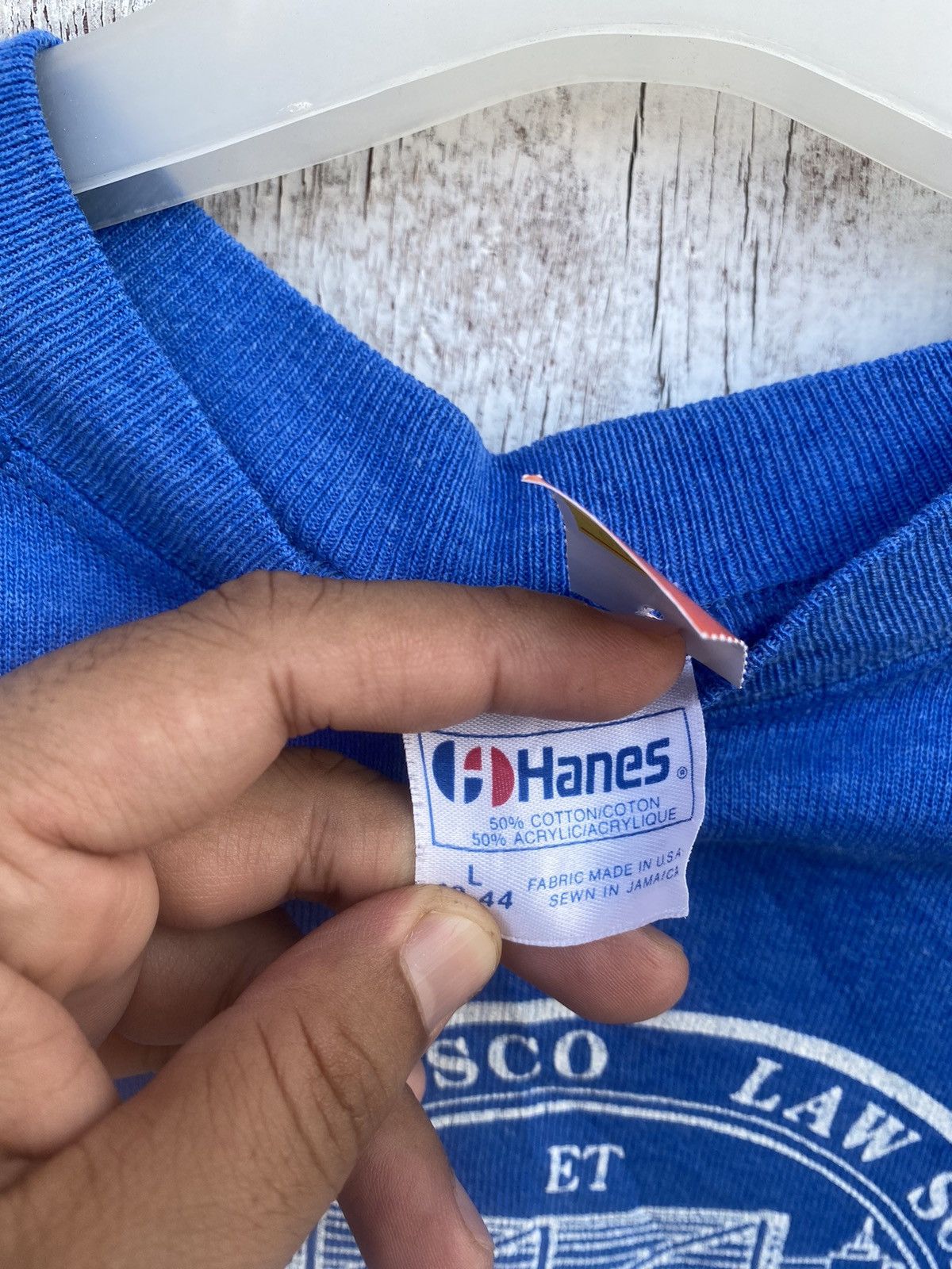 Hanes VINTAGE SAN FRANCISCO LAW SCHOOL SWEATSHIRT Size US L / EU 52-54 / 3 - 8 Thumbnail