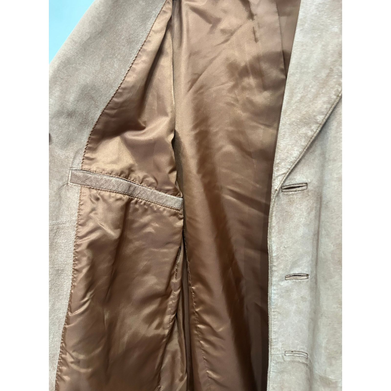 Jones New York Jones New York Blazer Men 42S Camel Brown Leather Suede Size US S / EU 44-46 / 1 - 7 Thumbnail