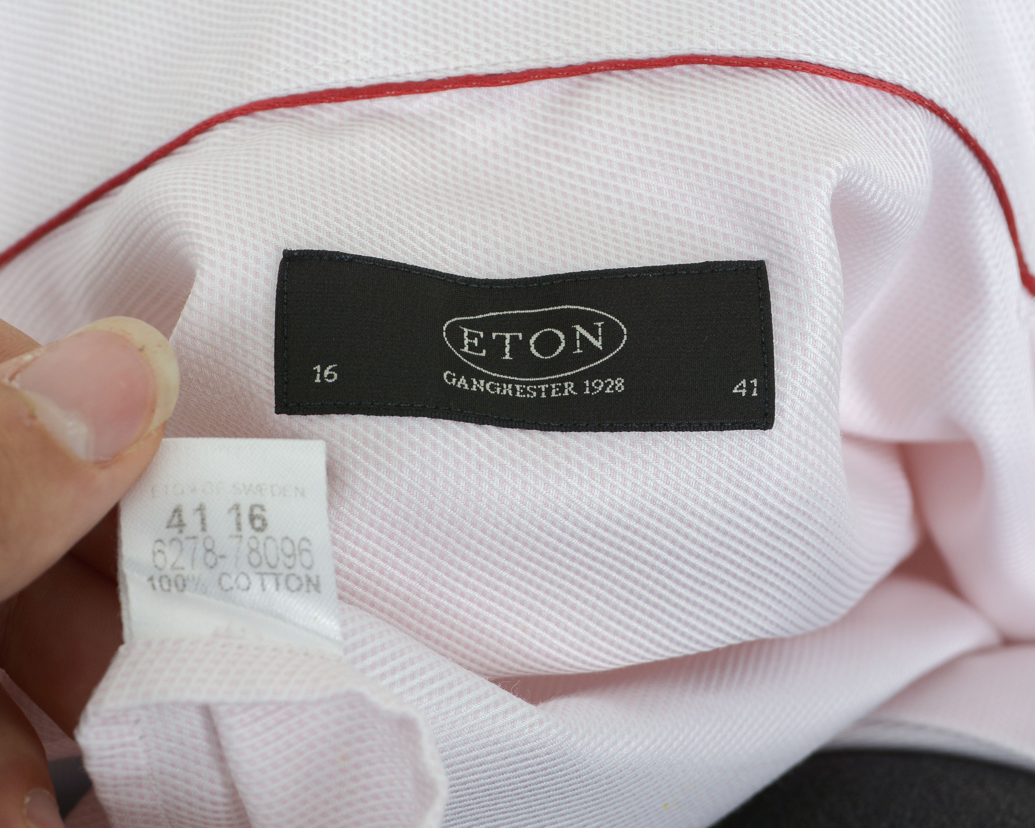 Eton Men's Quality Cotton Shirt 40 Formal Button Up Casual Top Size 40R - 5 Thumbnail