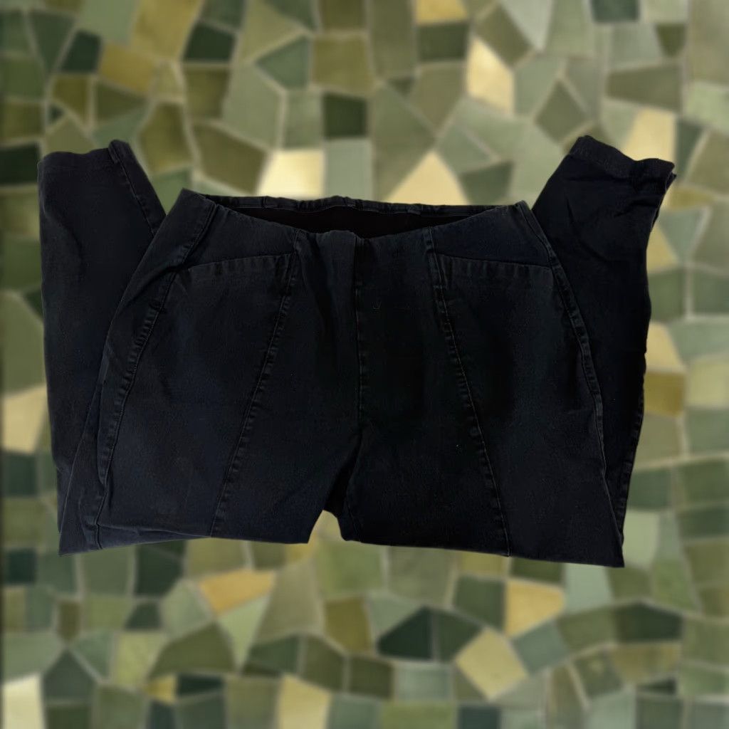 Old Navy Old Navy Womens Dress Pants XL High Rise Skinny Black Pull On Pants Womens XL Black Dress Pants Skinny High Rise Pull On Size 40" / US 18 - 1 Thumbnail