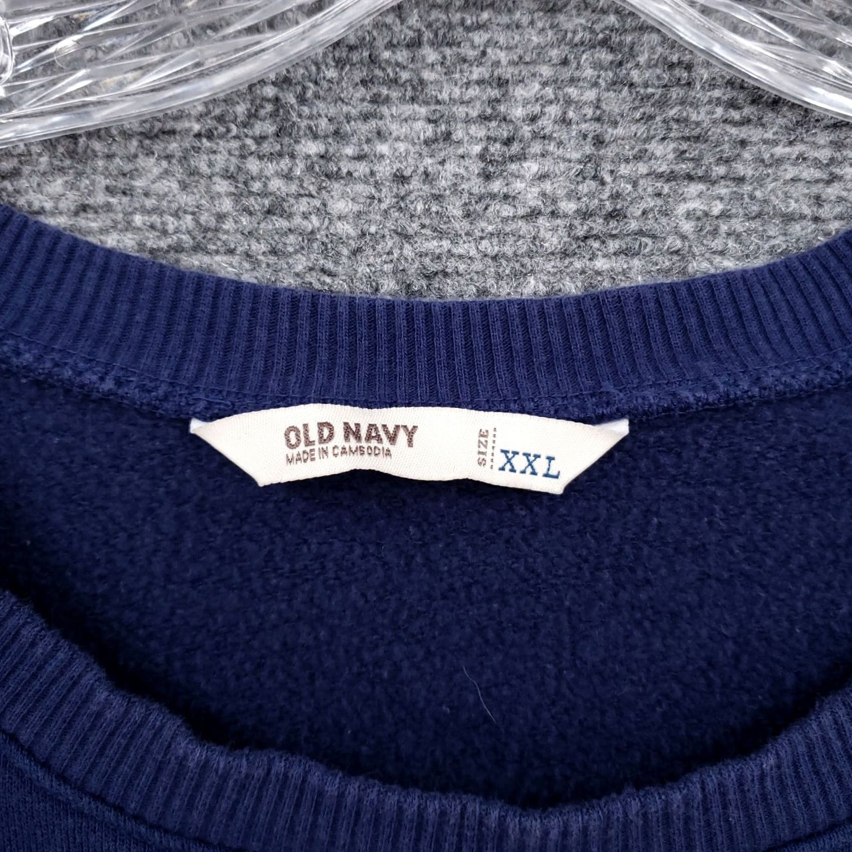 Old Navy Old Navy Sweatshirt Womens 2XL Long Sleeve Fleece Blue Pullover Round Neck Shirt Sweatshirt Womens Blue 2XL Regular Fit All Seasons Size XXL / US 16-18 / IT 52-54 - 6 Thumbnail