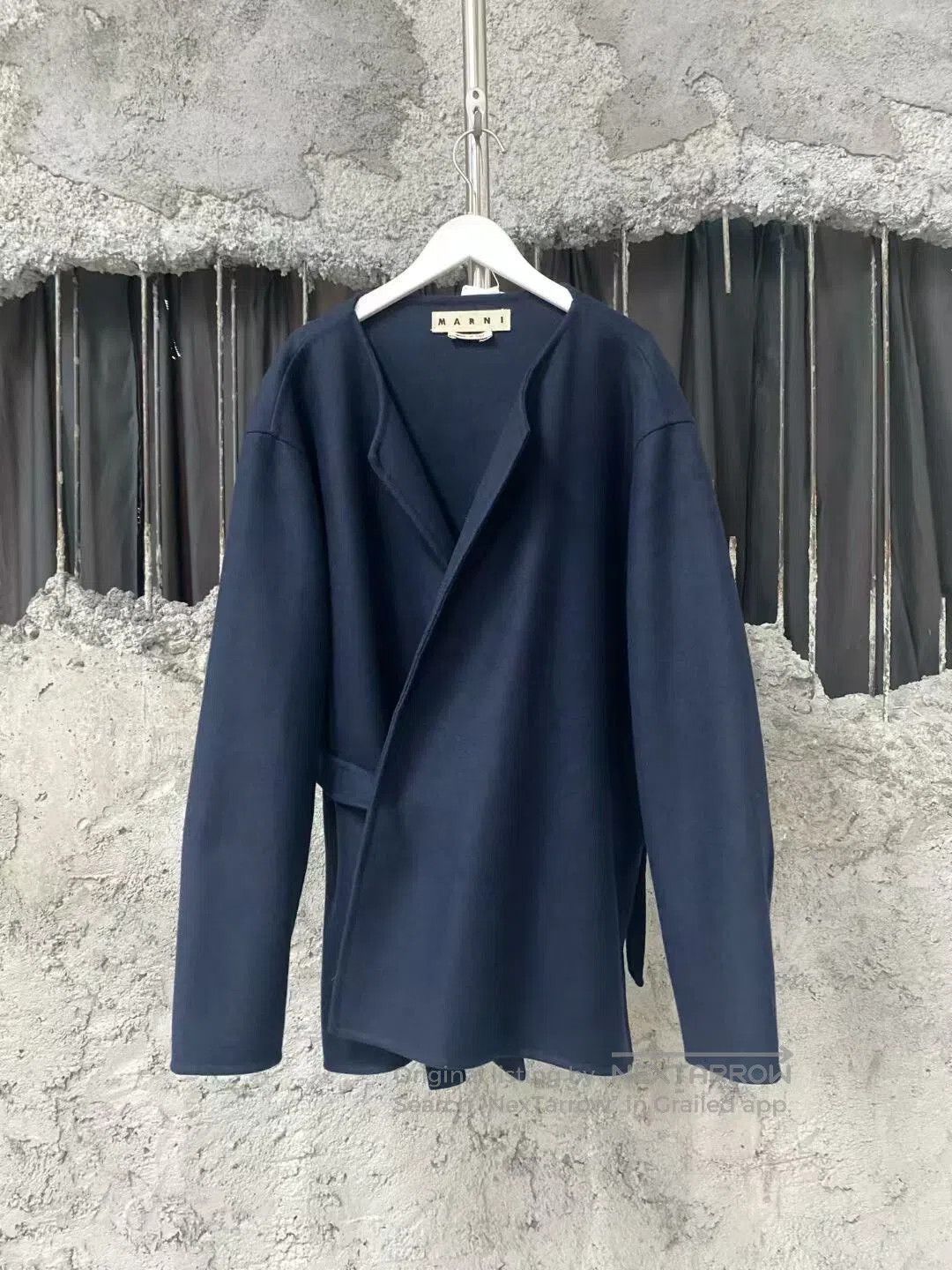 Marni navy blue wool jacket by Marni. Size US L / EU 52-54 / 3 - 1 Thumbnail