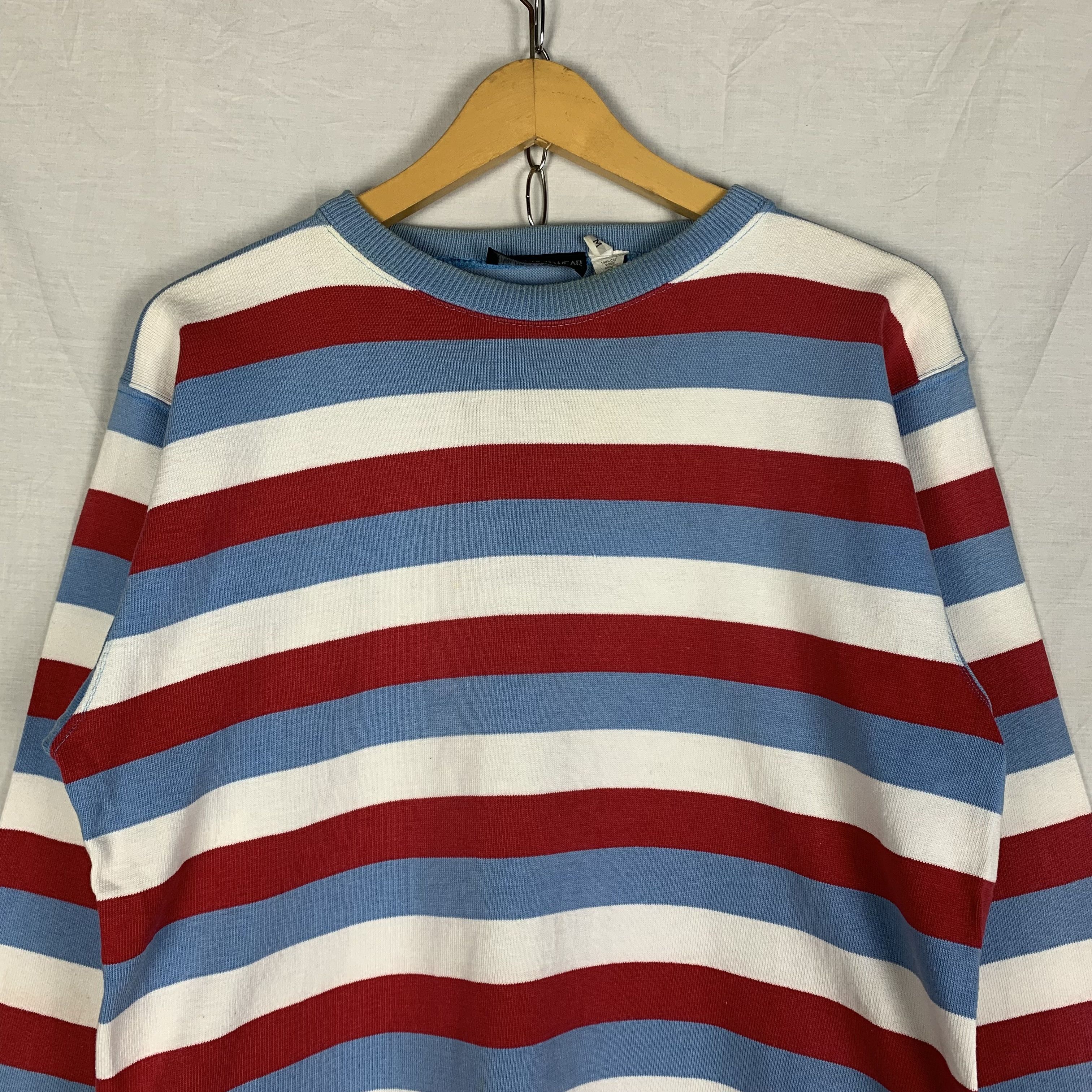 Japanese Brand Hardin Knitwear New York Striped Sweatshirt Nice Color Size US M / EU 48-50 / 2 - 2 Thumbnail