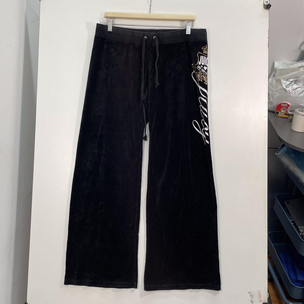 Juicy Couture Black Juicy Couture Velour Track Pant Size 34" / US 12 / IT 48 - 1 Thumbnail