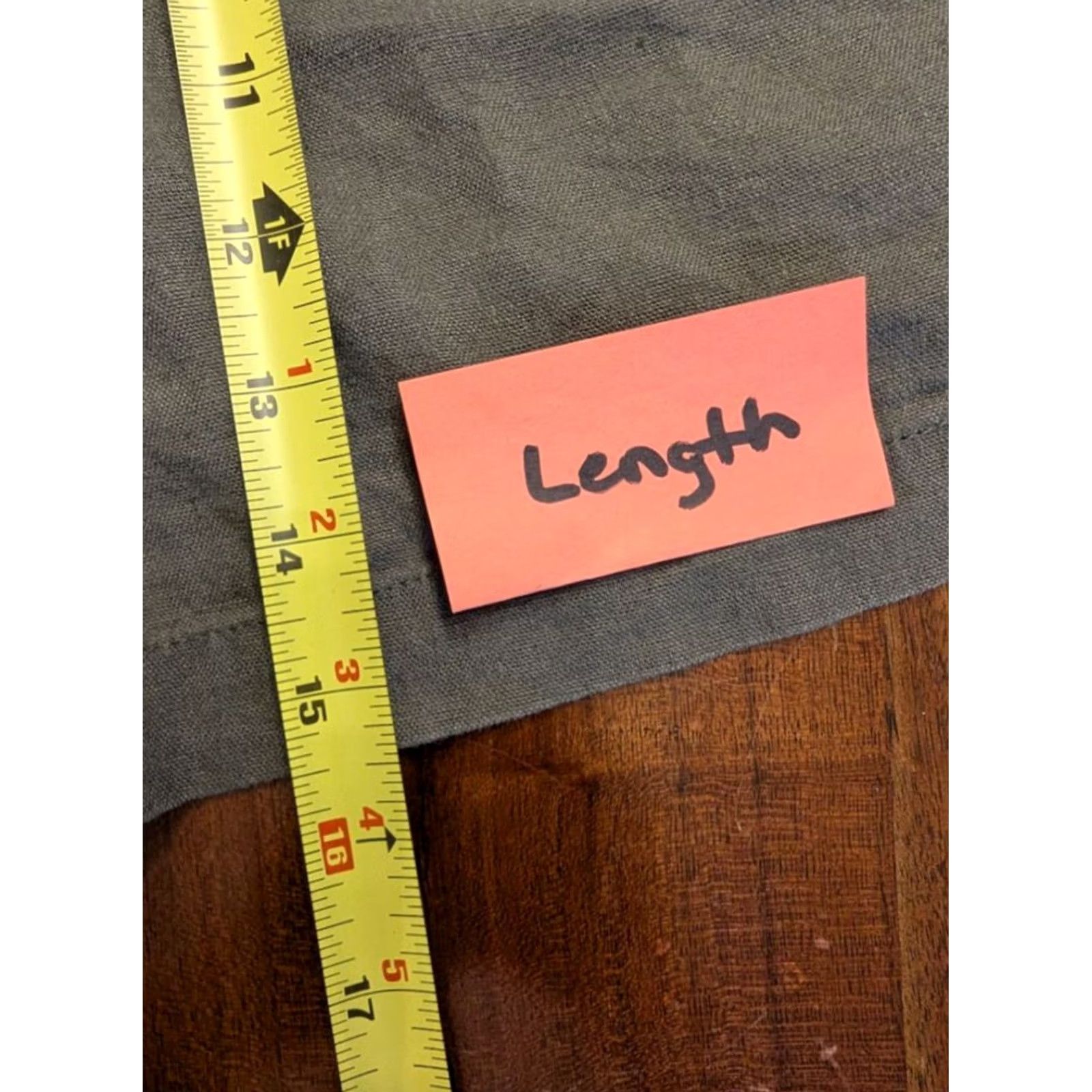 Gap Gap Olive Green Linen Blend Drawstring Elastic Waist Shorts Casual Womens XL Tall Size 40" / US 18 - 5 Thumbnail