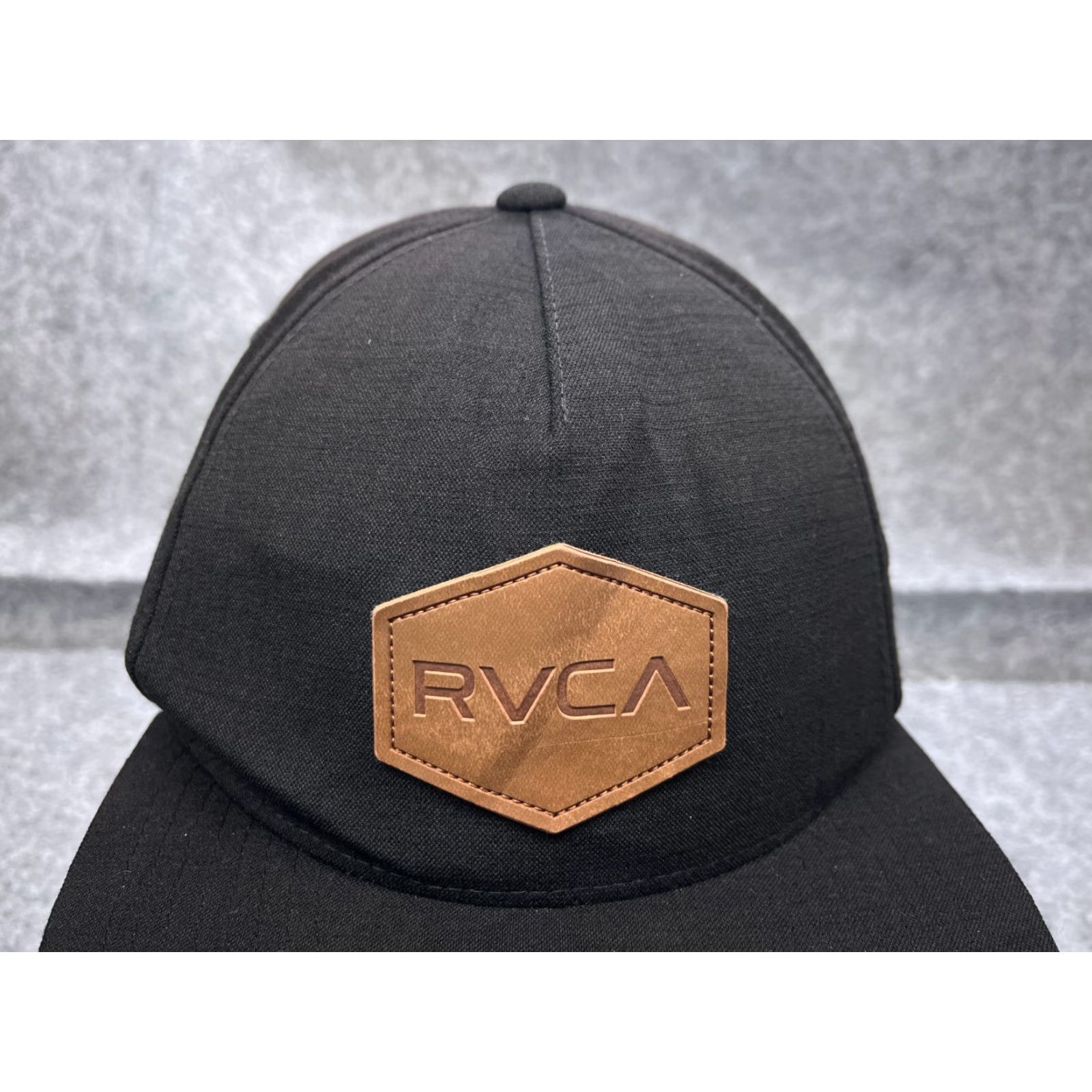 RVCA RVCA Hat Cap Snap Back Adult One Size Black Cotton Twill Embroidered 90s Beach Skate Mens Cap Size ONE SIZE - 2 Thumbnail