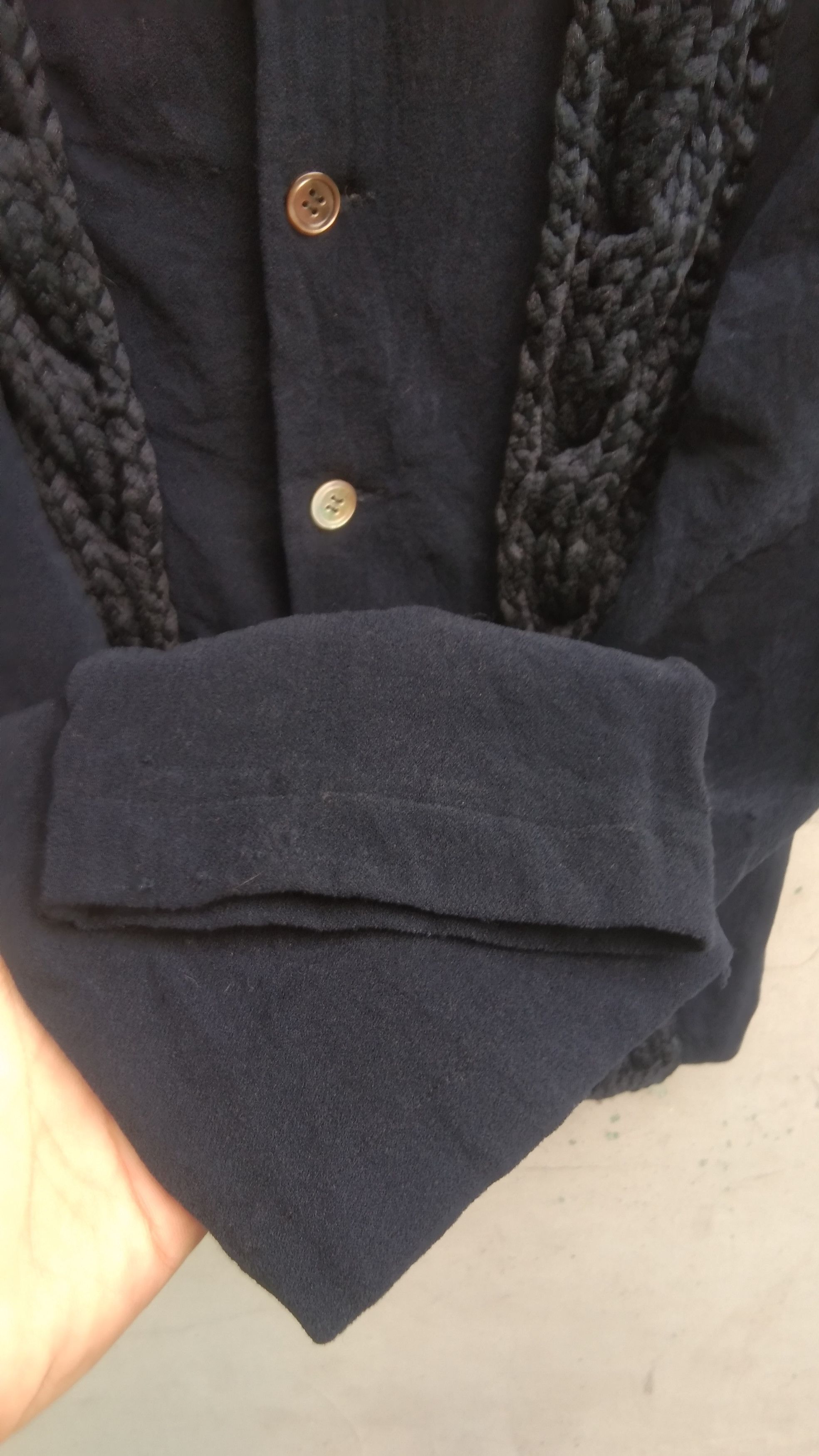 Comme des Garcons CDG 1996 navy tops cardigan Size S / US 4 / IT 40 - 4 Thumbnail