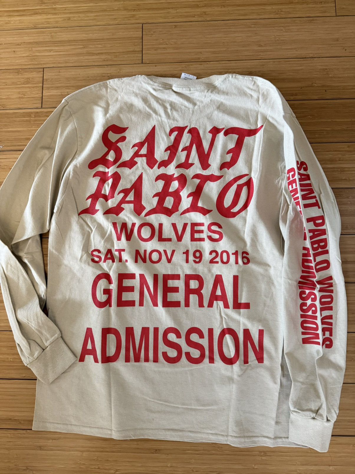 Kanye West Rare Kanye West Pablo Tour Sacramento Show L/S Shirt Large Size US L / EU 52-54 / 3 - 3 Thumbnail