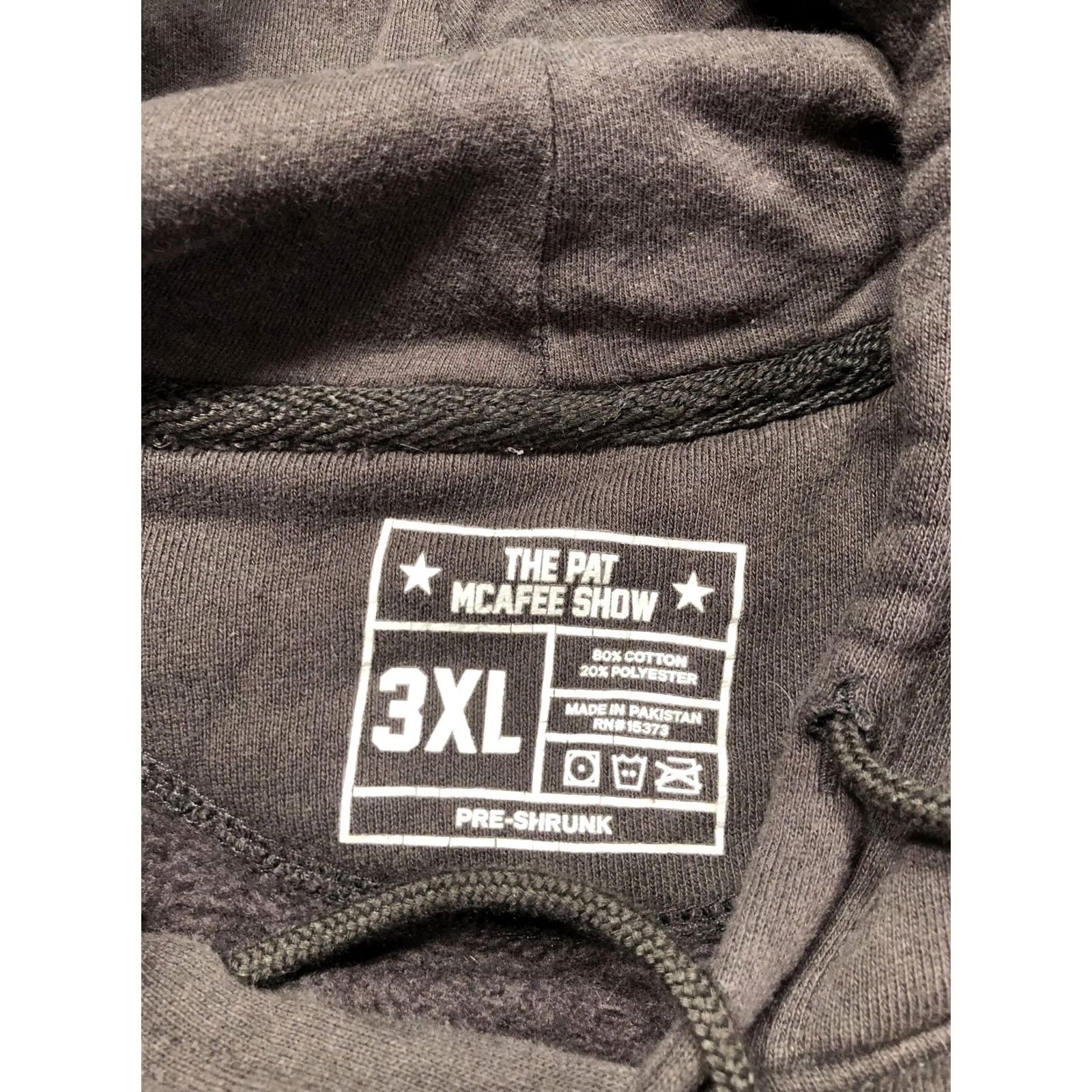 Vintage The Pat McAfee Show Hoodie Sweatshirt Mens 3XL Black Fleece Graphic Logo Size US XXL / EU 58 / 5 - 7 Thumbnail