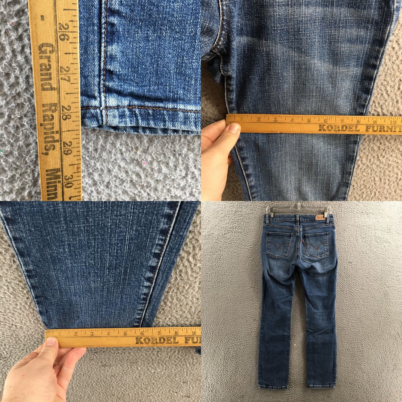 Levi's Levi's Mid Rise Skinny Jeans Womens 6M Blue Zip Fly Stretch Regular Fit Denim Jeans Size 28" / US 6 / IT 42 - 8 Thumbnail