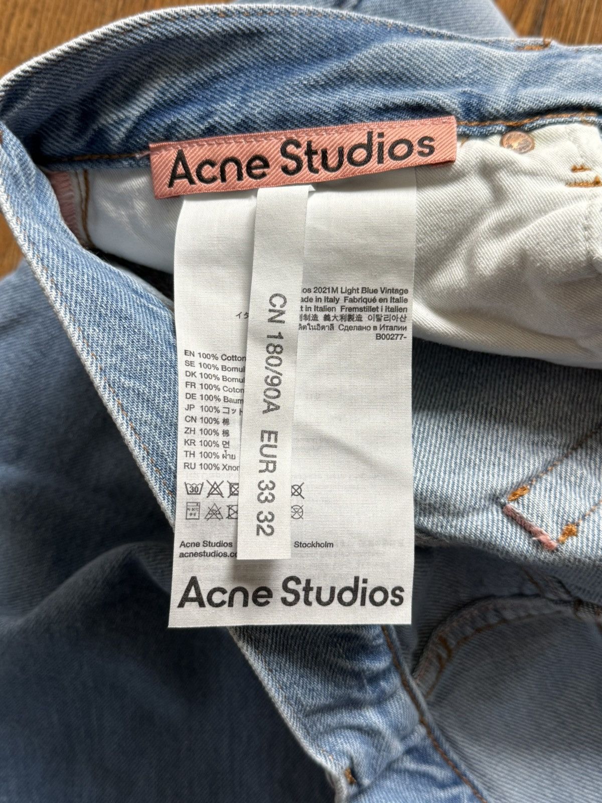 Acne Studios NWT - 2021M Light blue Size US 33 - 7 Thumbnail