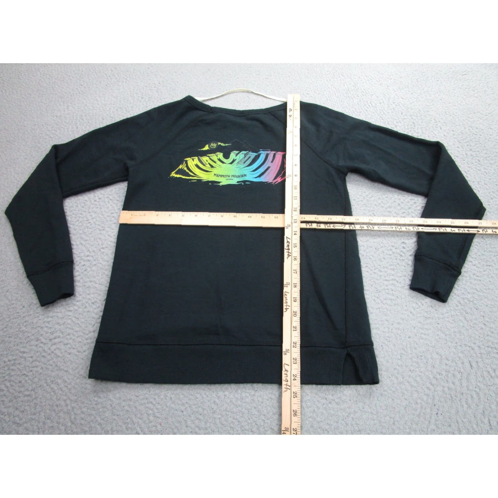 Vintage Mammoth Mountain Mammoth Hat Pullover Womens Small Black Crewneck Sweatshirt Ski Size S / US 4 / IT 40 - 5 Thumbnail