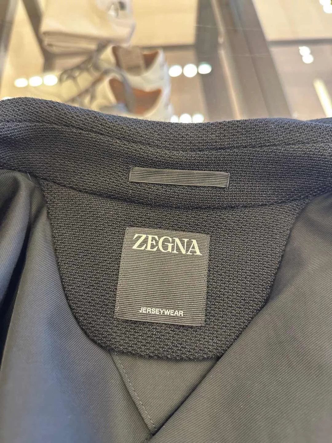 Ermenegildo Zegna Zegna Men's Black Wool Jacket Size US L / EU 52-54 / 3 - 8 Thumbnail