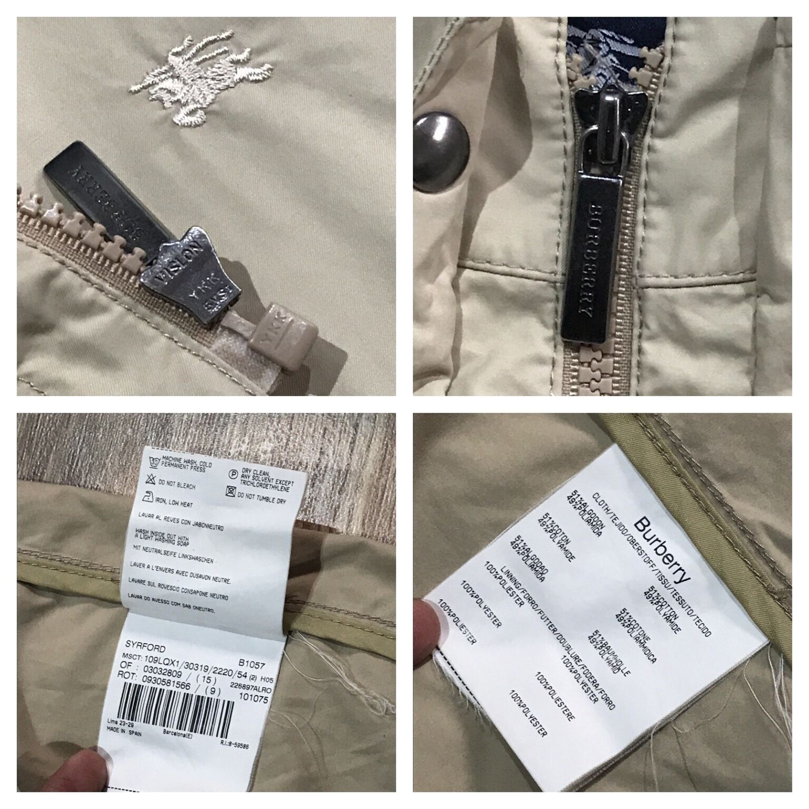 Burberry burberry london coat jacket nova check lightweight cotton Size US L / EU 52-54 / 3 - 7 Thumbnail