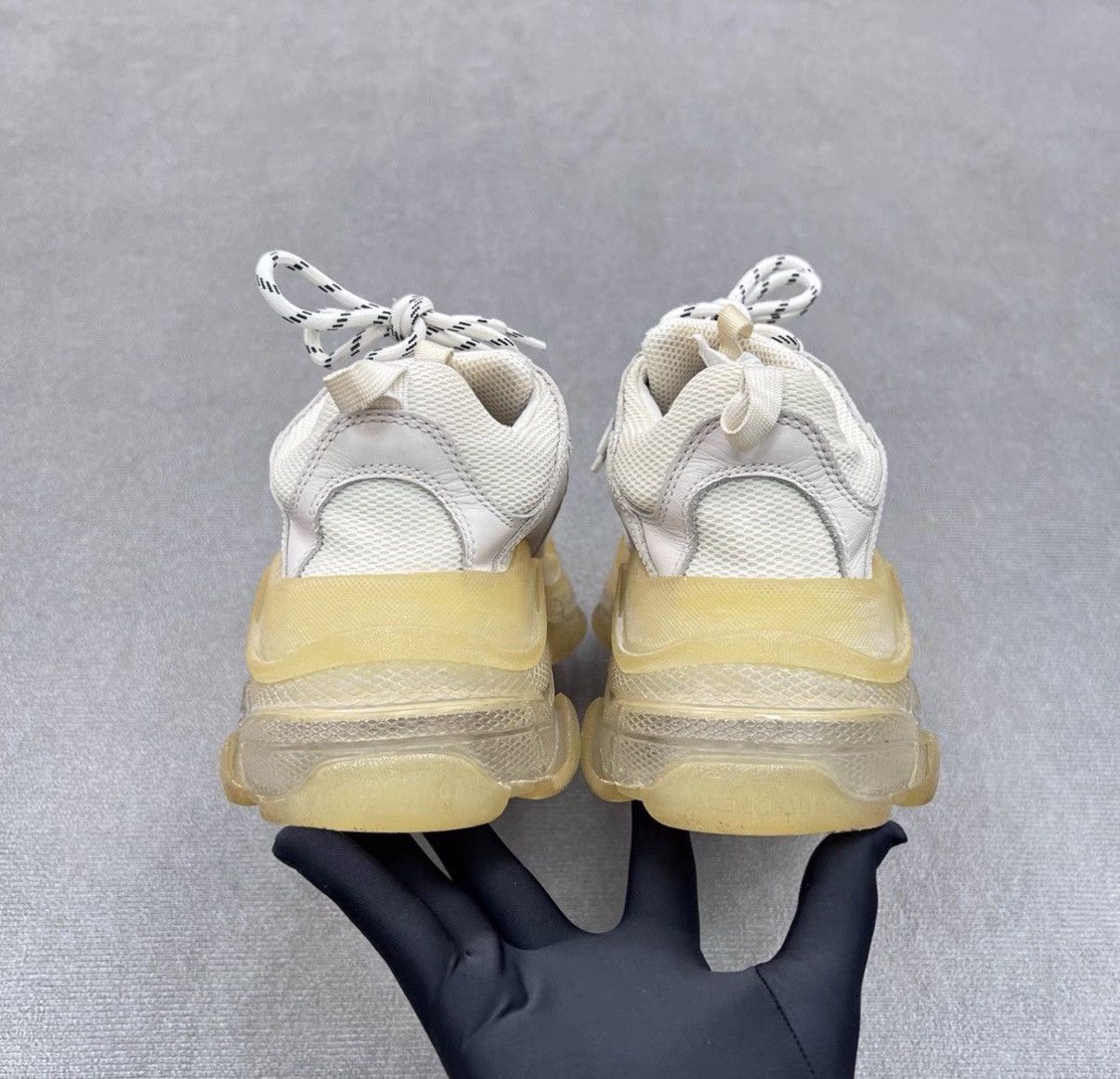 Balenciaga Balenciaga Triple S White Cushioned Men's Sneakers Size US 7 / EU 40 - 4 Thumbnail