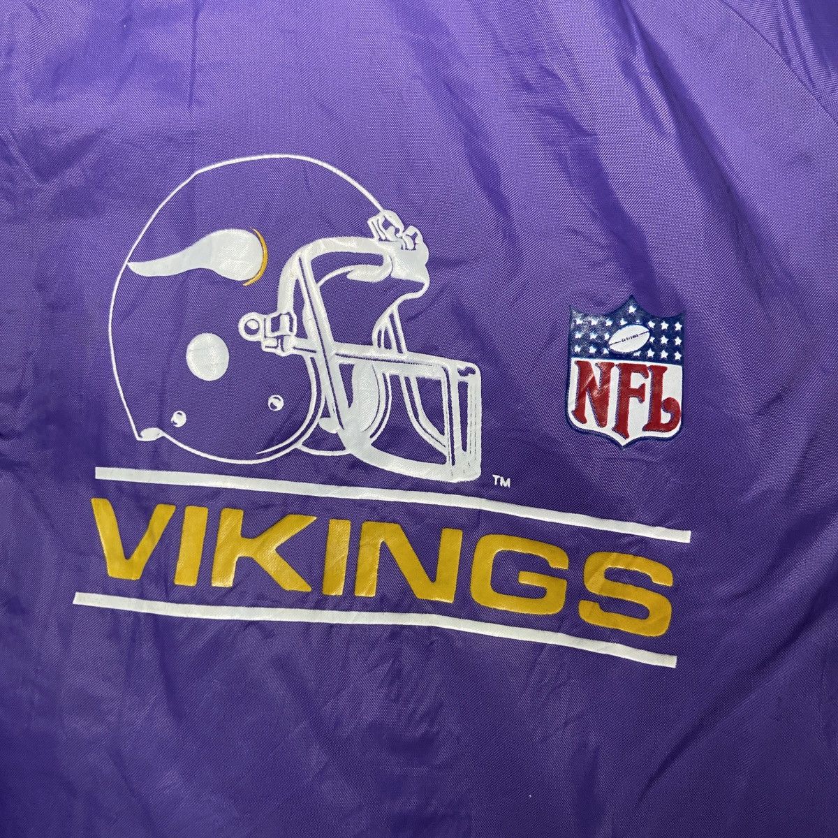 Chalk Line × NFL × Vintage Vintage 80s NFL Vikings Minnesota Coach Varsity Jacket L Size US L / EU 52-54 / 3 - 2 Thumbnail