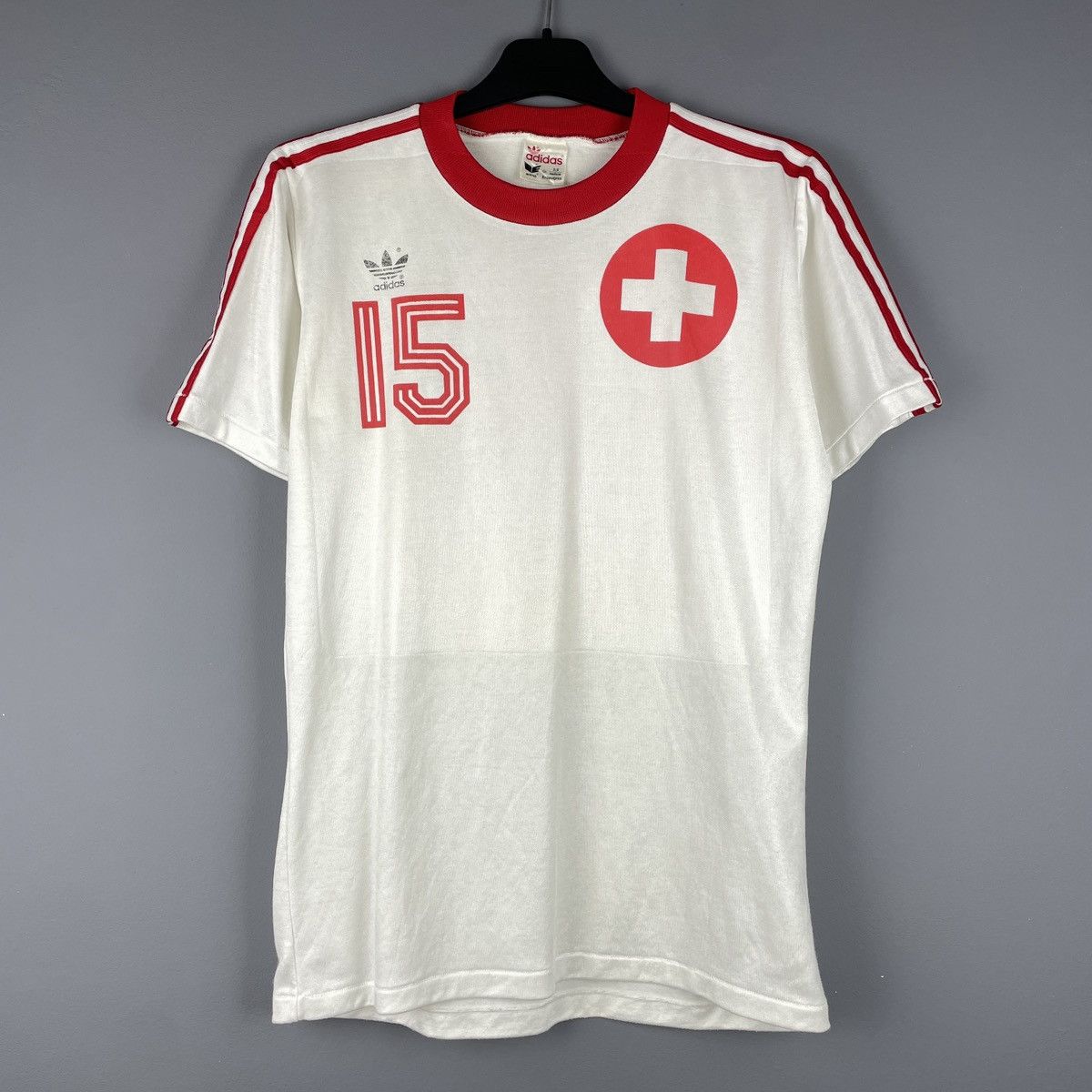 Adidas Vintage Switzerland Adidas Erima Jersey West Germany size M Size US M / EU 48-50 / 2 - 1 Thumbnail