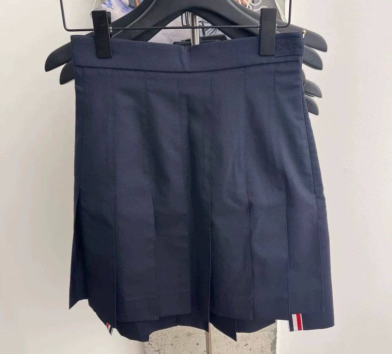 Thom Browne Thom Browne Dark blue pleated skirt Size 25" / US 0 / IT 36 - 4 Thumbnail