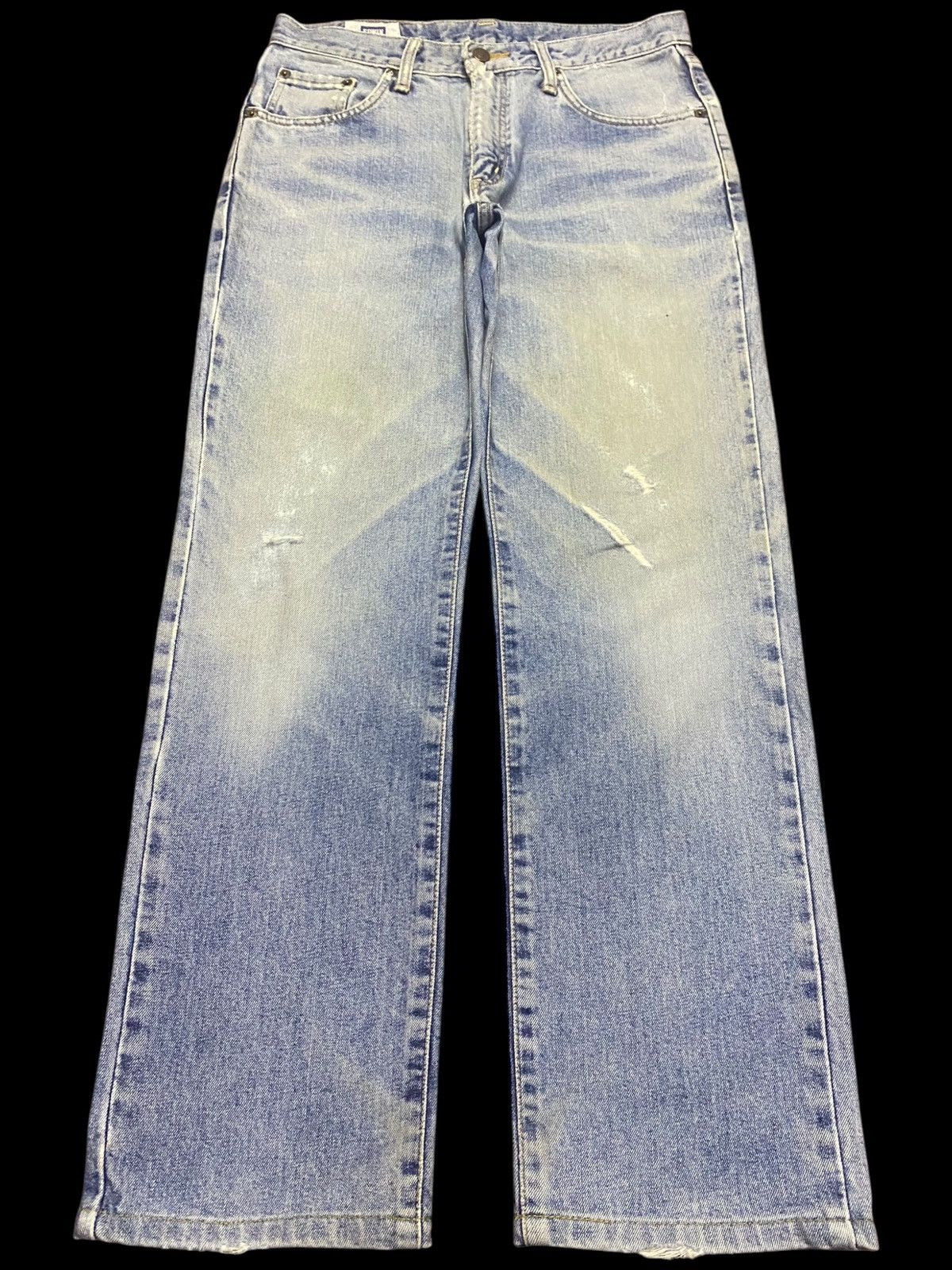 Junya Watanabe Vintage Edwin 403 Japan Faded Wash Distressed Denim Jeans Size US 30 / EU 46 - 1 Thumbnail