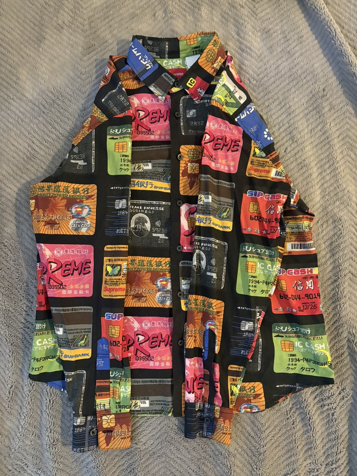 Supreme Supreme Credit Card Button Up S/S 22 Size US S / EU 44-46 / 1 - 4 Thumbnail
