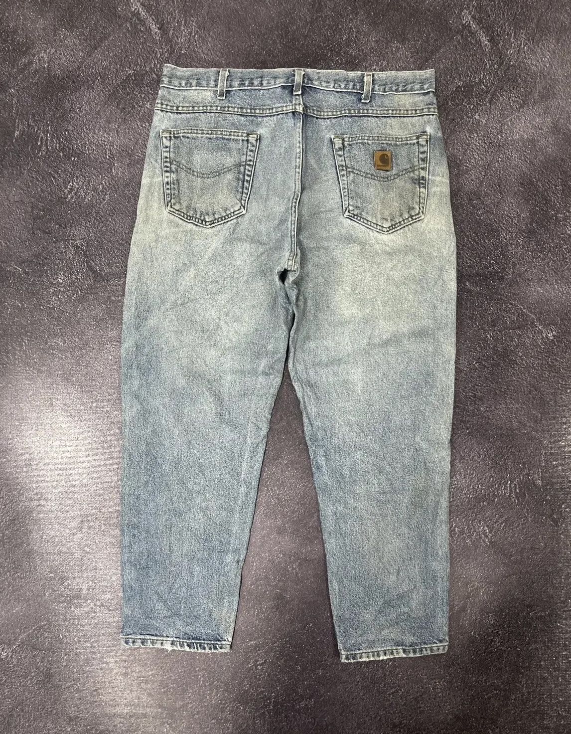 Carhartt × Vintage Vintage Carhartt Faded Denim Relaxed Fit Hype Baggy Jeans Size US 38 / EU 54 - 1 Thumbnail