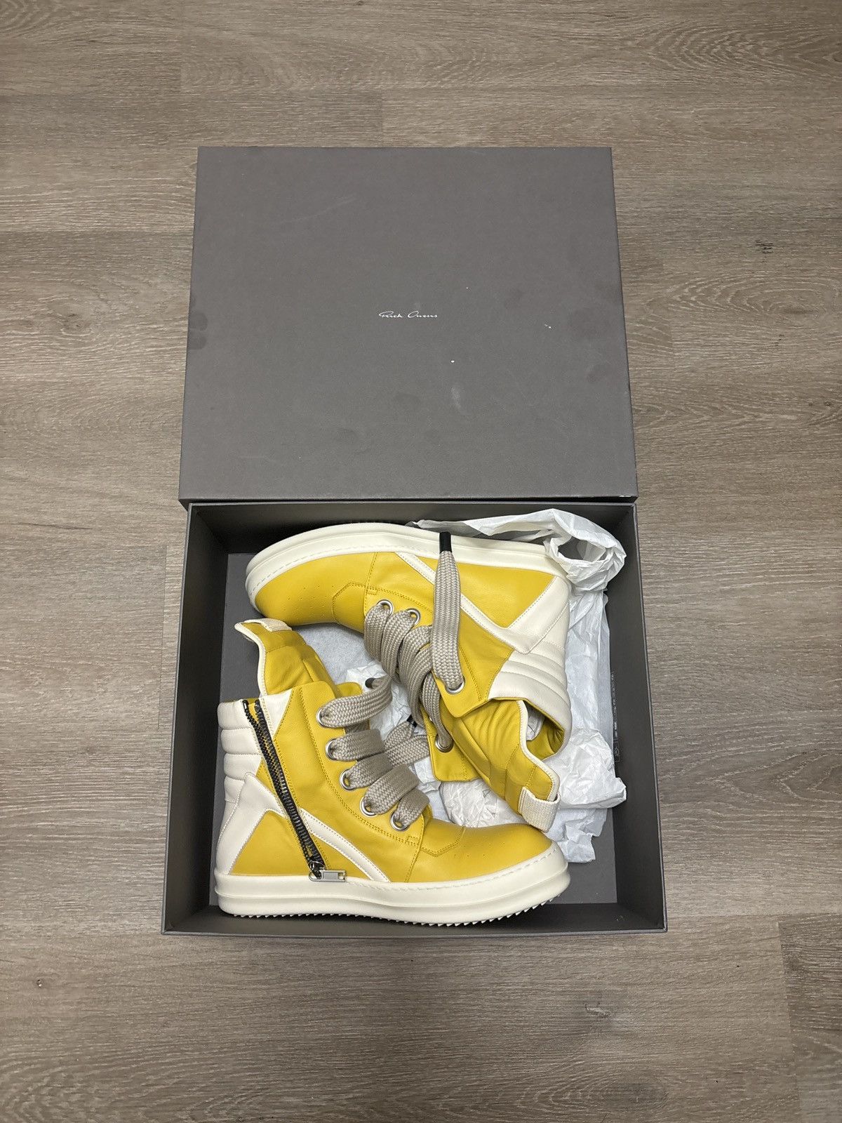 Rick Owens Rick Owens Jumbo laced Geobaskets Size US 10 / EU 43 - 12 Thumbnail