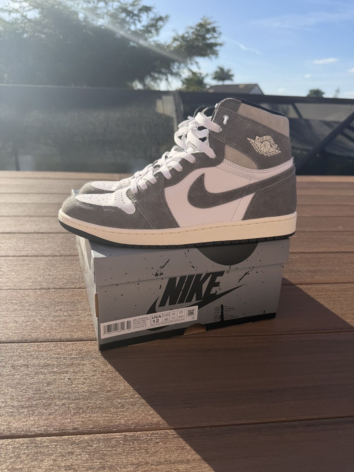 Jordan Brand Jordan 1 Retro High OG Washed Black Size US 12 / EU 45 - 1 Thumbnail
