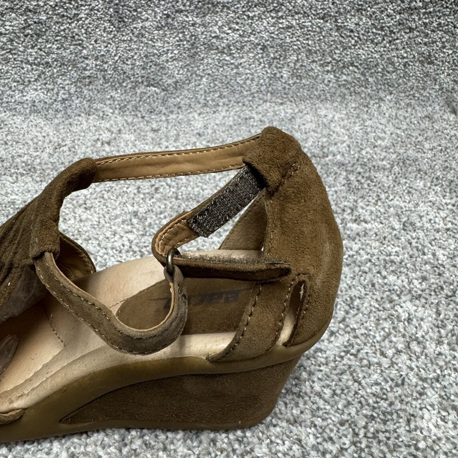 Other Earth Sandals Womens 7 Leather Suede Wedge Heel Y2K Size US 7 / IT 37 - 4 Thumbnail