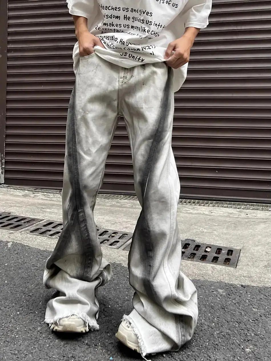 Japanese Brand Retro loose flared jeans Size US 32 / EU 48 - 1 Thumbnail