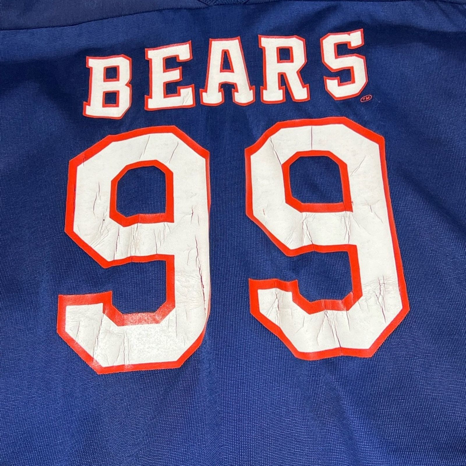 NFL VTG 80s Rawlings Chicago Bears #99 HAMPTON Single Stitch USA Size US L / EU 52-54 / 3 - 3 Thumbnail