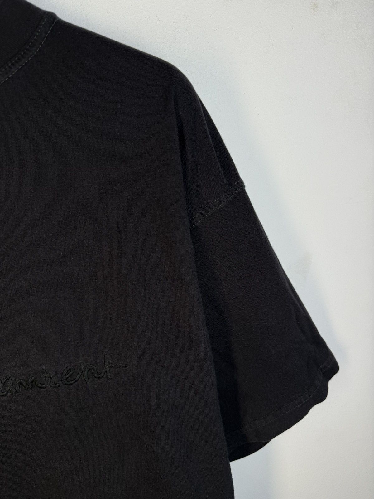 Yves Saint Laurent 90s YSL T-Shirt Big Logo Black Shirt Vintage Tee Size US M / EU 48-50 / 2 - 14 Thumbnail