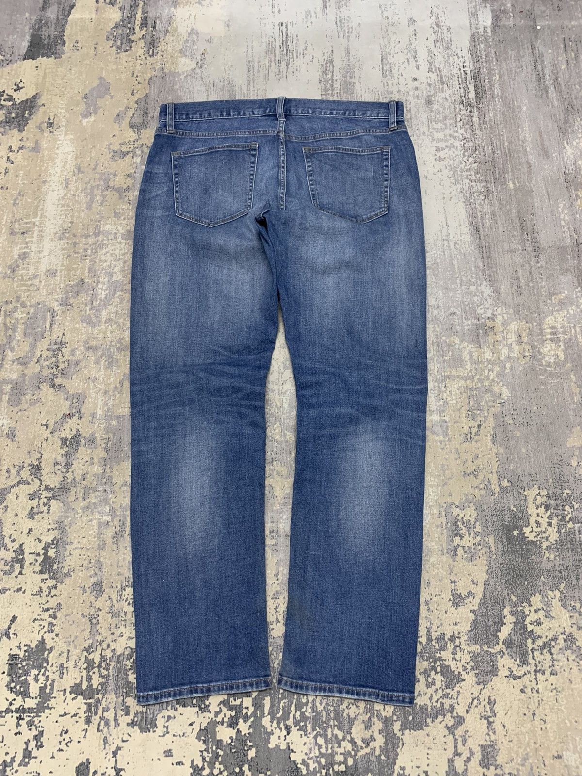 Japanese Brand Uniqlo Archive Style Distressed Slim Fit Denim Pants Size US 35 - 10 Thumbnail