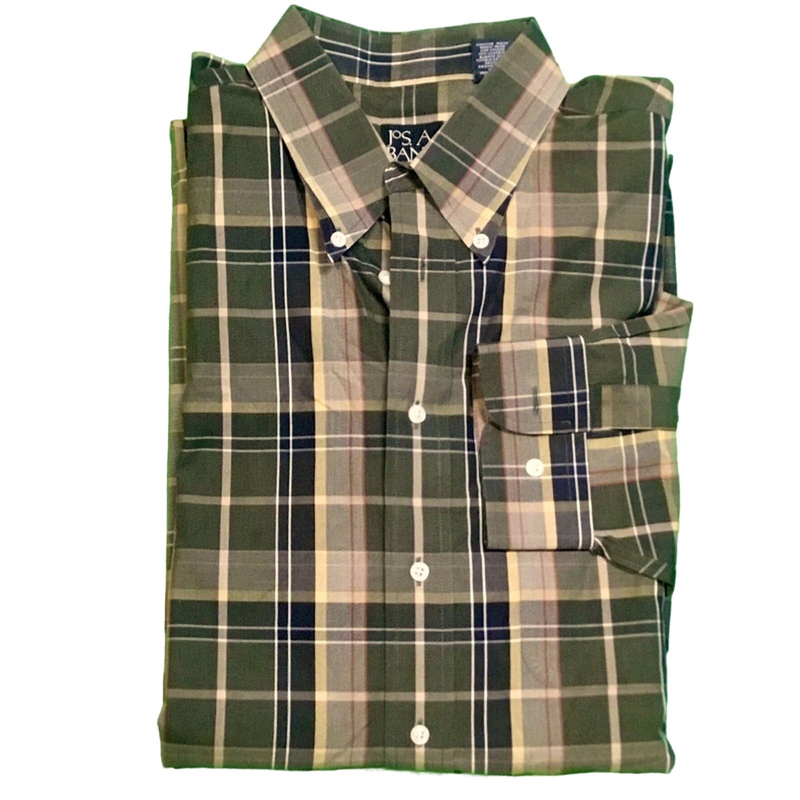 Jos. A. Bank JoS. A. Bank Traveler’s Collection Plaid Shirt Size US L / EU 52-54 / 3 - 1 Thumbnail