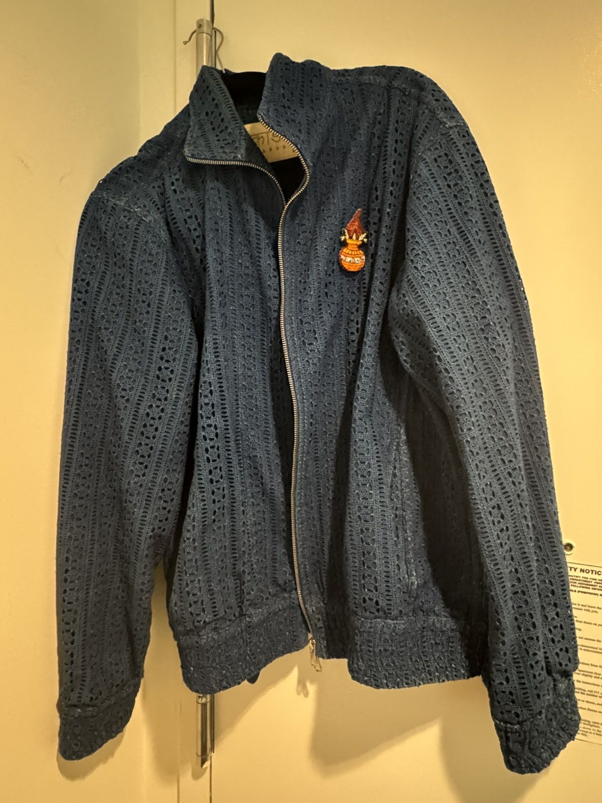 Kardo Kardo Schiffli Embroidered Cotton Bomber Jacket Size US L / EU 52-54 / 3 - 5 Thumbnail