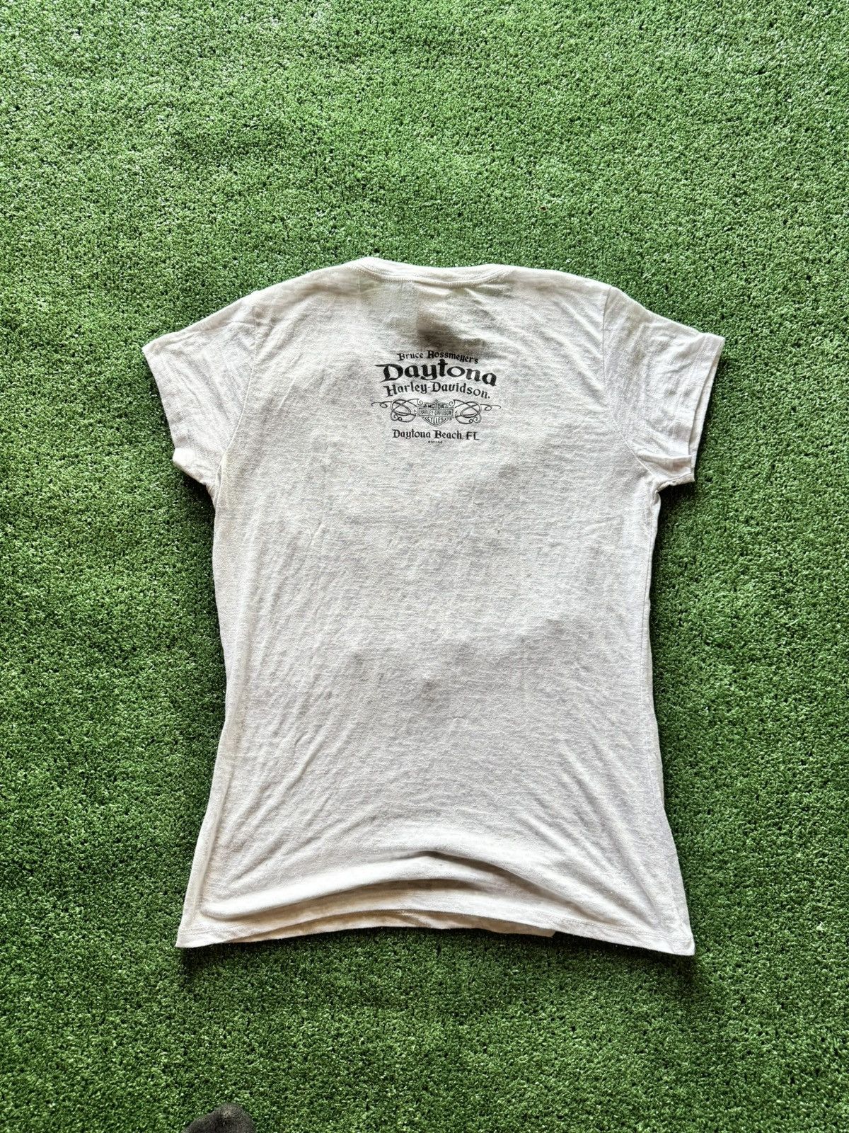 Harley Davidson × Vintage Harley-Davidson Women’s Tee XL – Rhinestone Graphic USA Size XL / US 12-14 / IT 48-50 - 3 Thumbnail