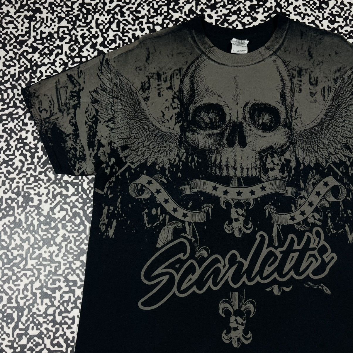 Affliction Vintage Y2K Affliction Skull Japanese Style Scarletts Tshirt Size US L / EU 52-54 / 3 - 5 Thumbnail