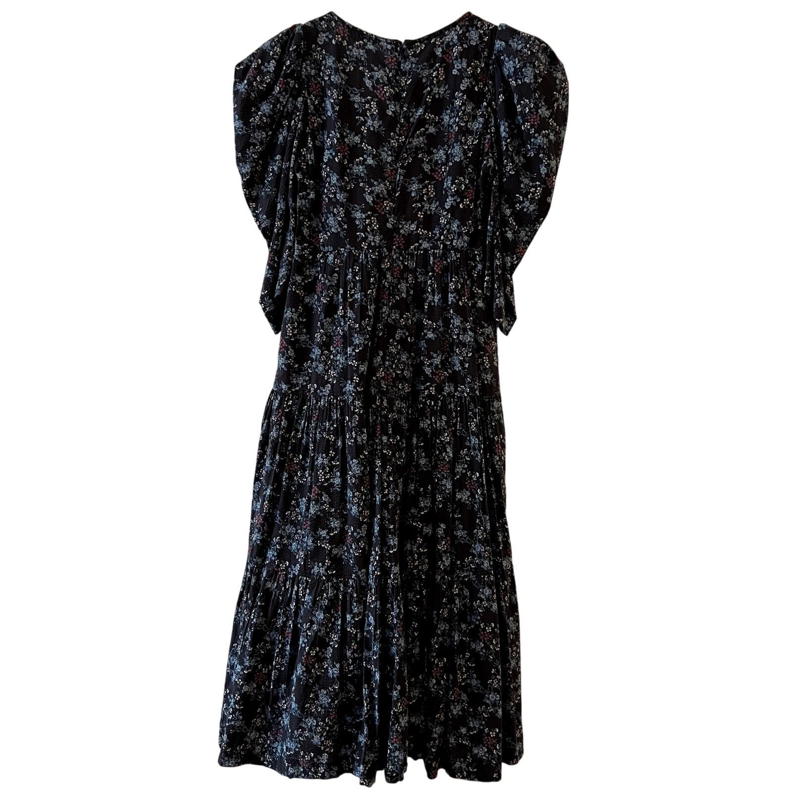 Sea New York Sea New York Tilly tiered cotton midi dress Size XS C4 Size XS / US 0-2 / IT 36-38 - 6 Thumbnail