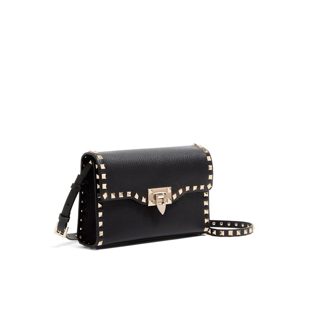 Valentino VALENTINO GARAVANI Rockstud Small Black Leather Crossbody Ba Size ONE SIZE - 2 Thumbnail