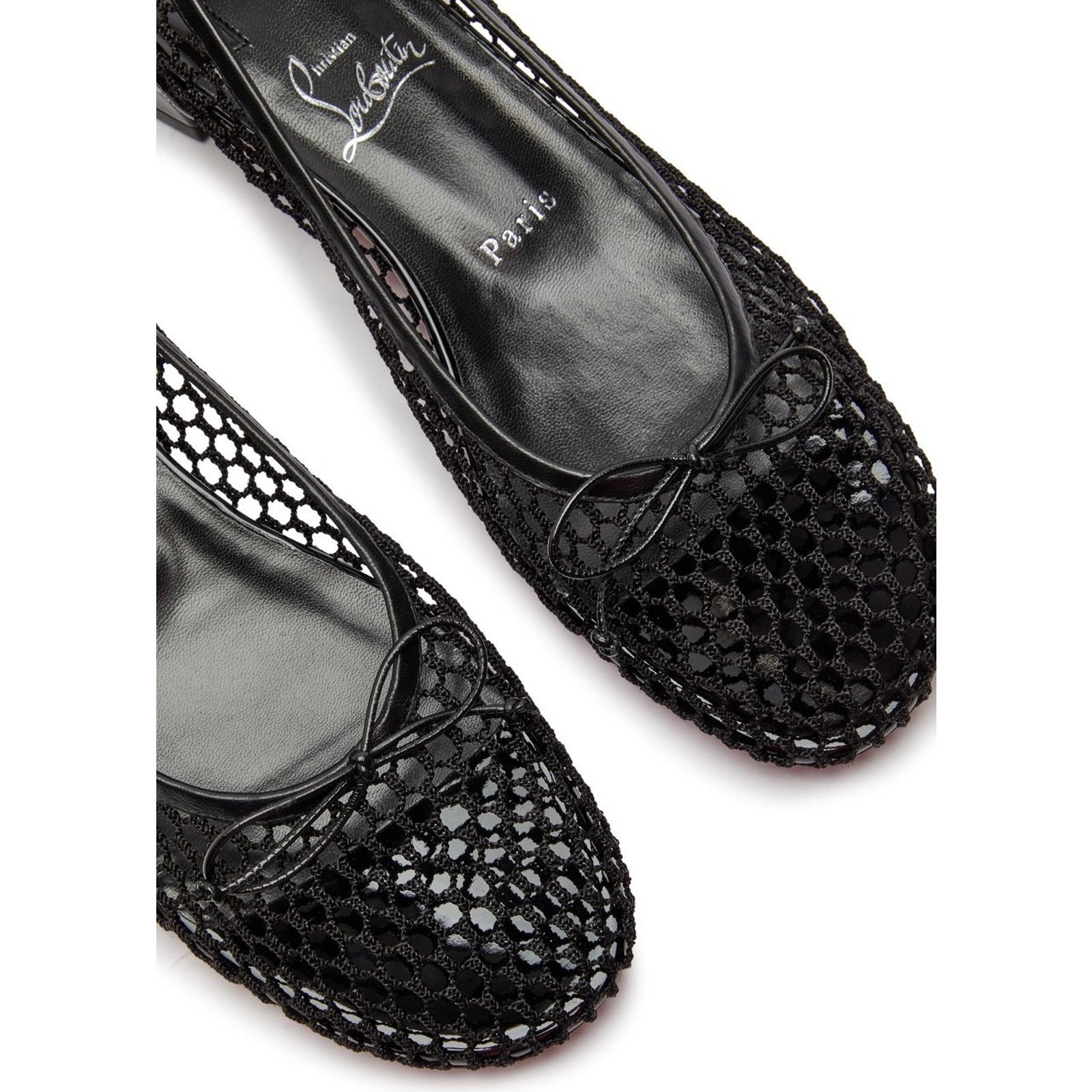 Christian Louboutin Christian Louboutin Sweetie Jane Mesh Flat Black Patent Size US 7 / IT 37 - 9 Thumbnail