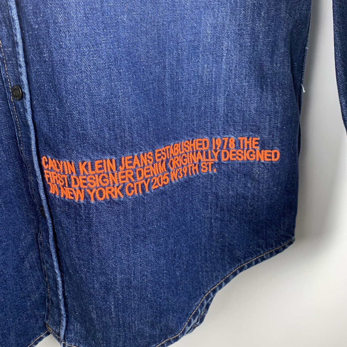 Calvin Klein 205W39NYC Raf Simons Calvin Klein 205W39TH ST. Denim Shirt Size L Size US L / EU 52-54 / 3 - 4 Thumbnail