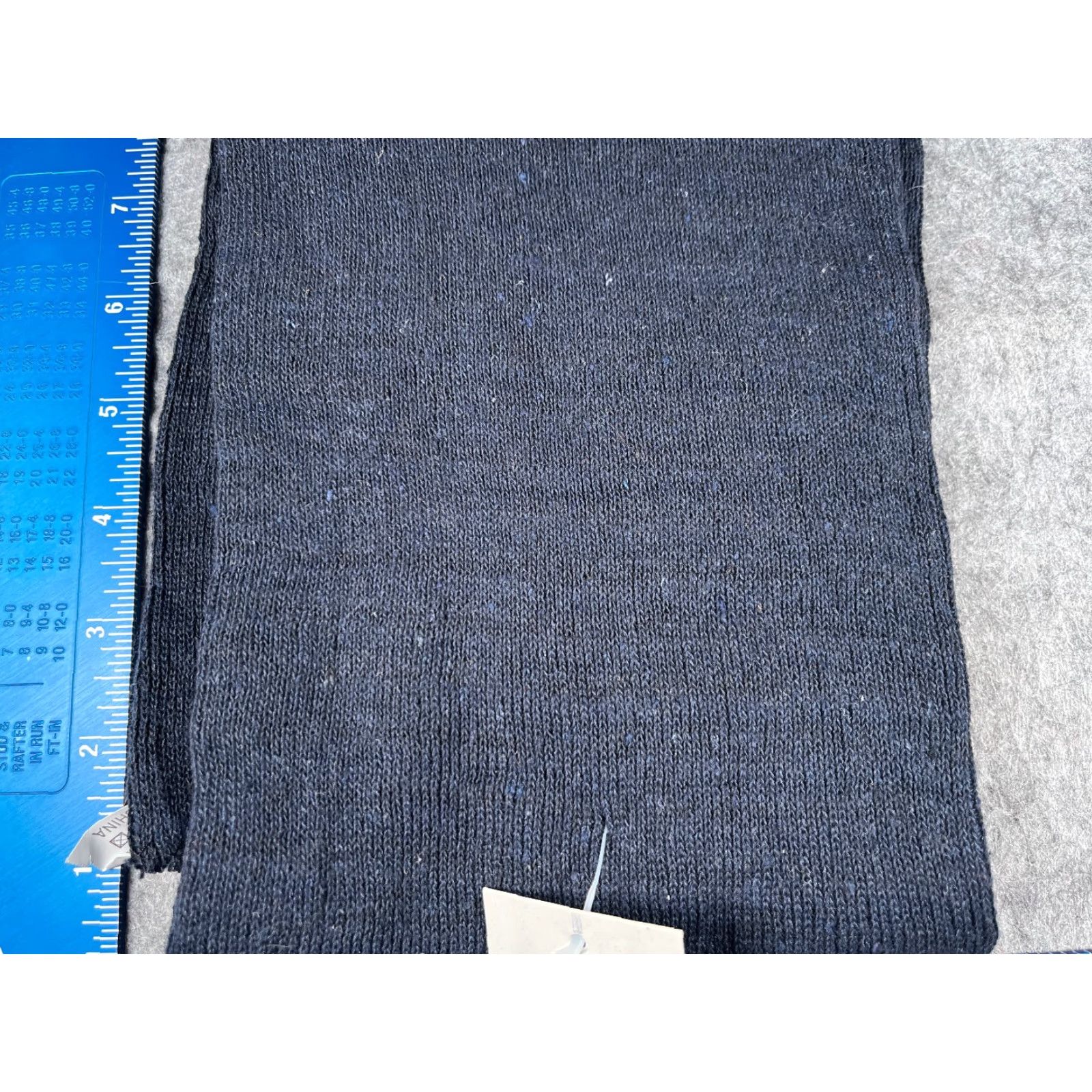 Vintage Moda West Scarf Unisex Rectangle Scarf Blue Knit 100% Polyester Winter Neck Warmer Adults 100% Polyester NEW Size ONE SIZE - 3 Thumbnail
