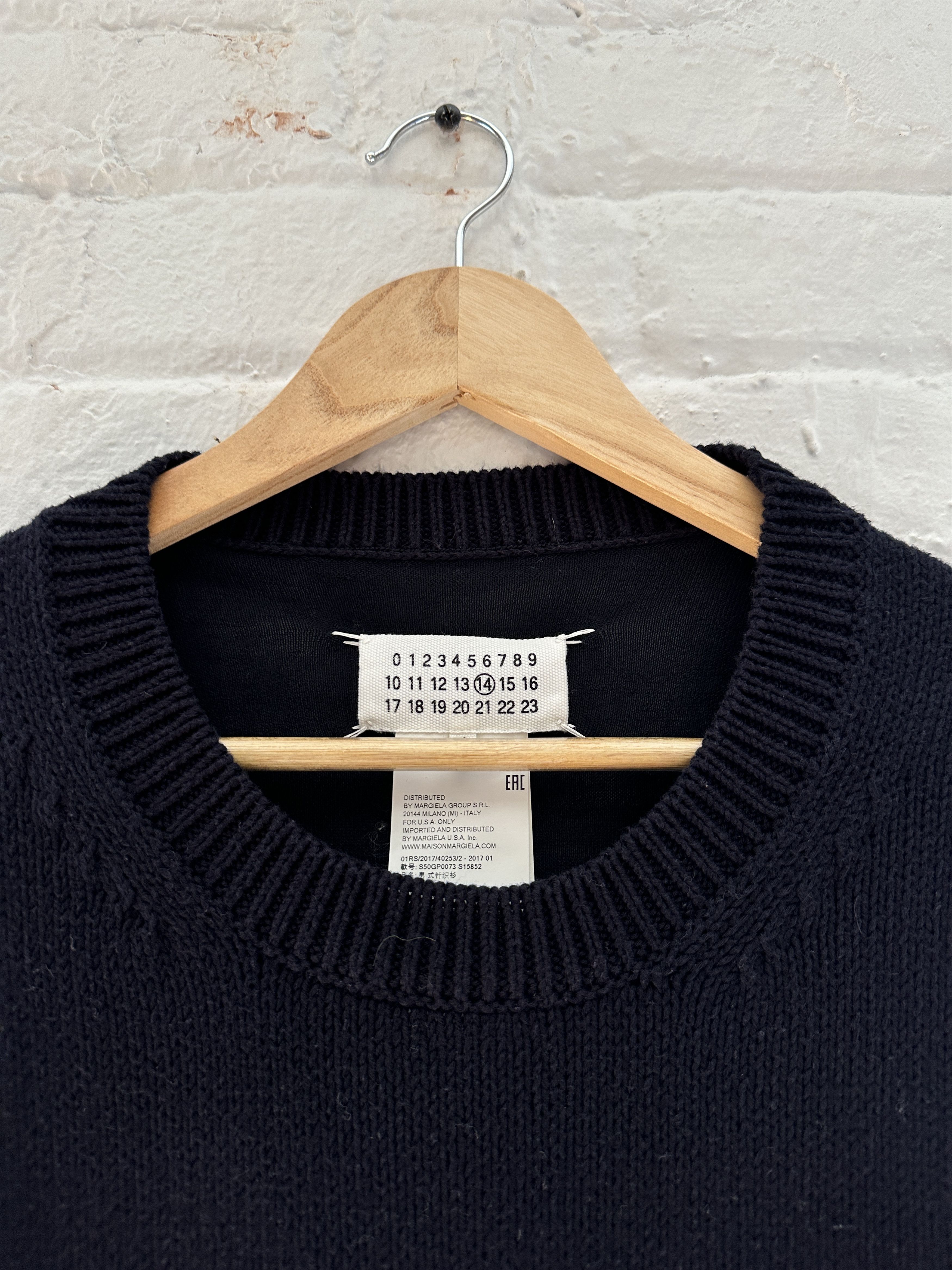 Maison Margiela paneled wool sweater
