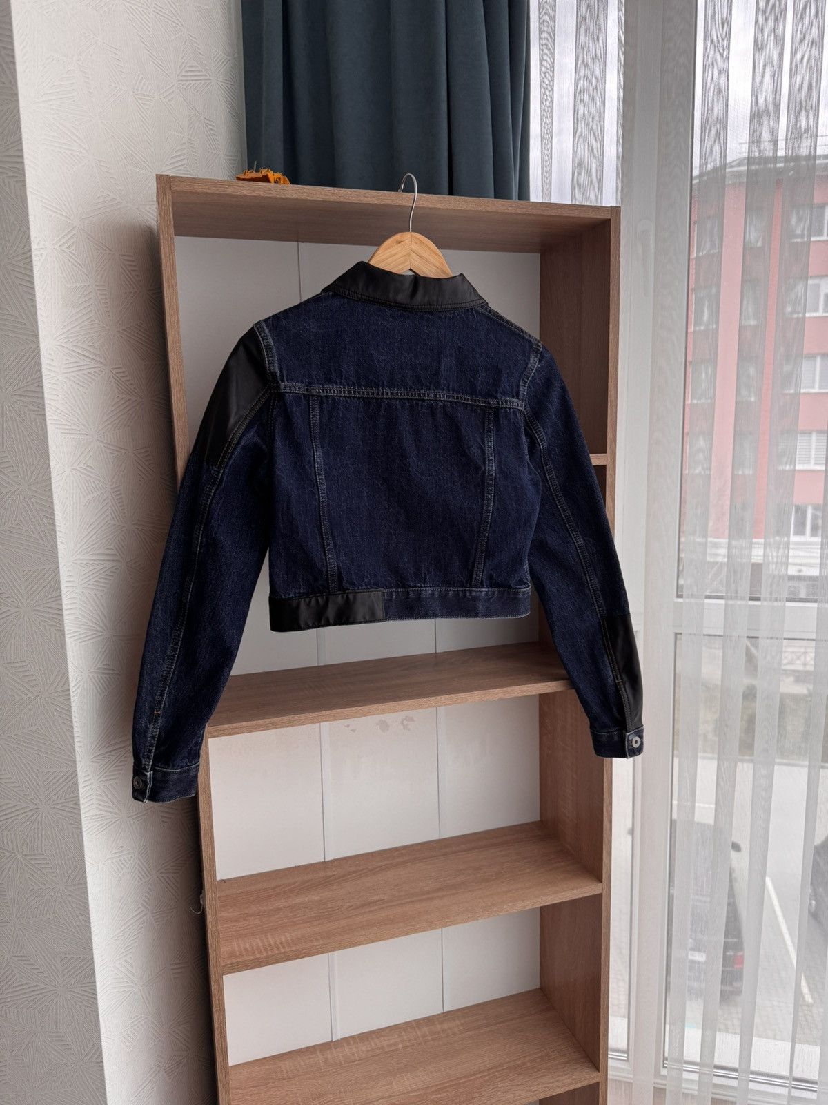 Alexander McQueen × MCQ × McQ Alexander McQueen MCQ by Alexander Mcqueen W' Cropped Leather-Paneled Jacket Size S / US 4 / IT 40 - 12 Thumbnail