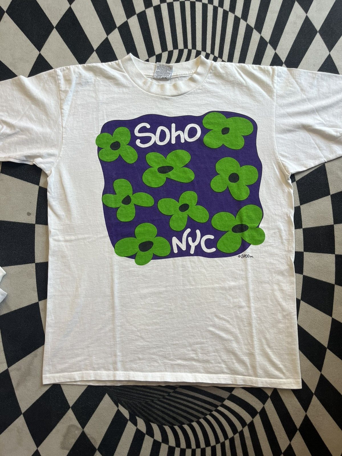 Arts & Science Vintage Soho NYC Art Souvenir 90’s SPOO inc. Tshirt Size US L / EU 52-54 / 3 - 3 Thumbnail
