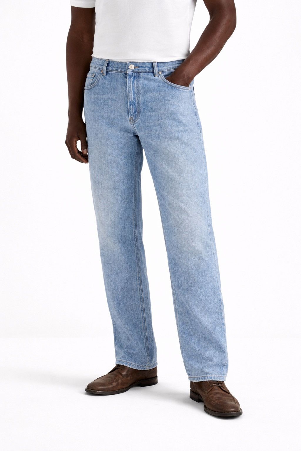 Brunello Cucinelli Brunello Cucinelli Light Wash Easy Fit Jeans Blue Cotton Size US 34 / EU 50 - 1 Thumbnail