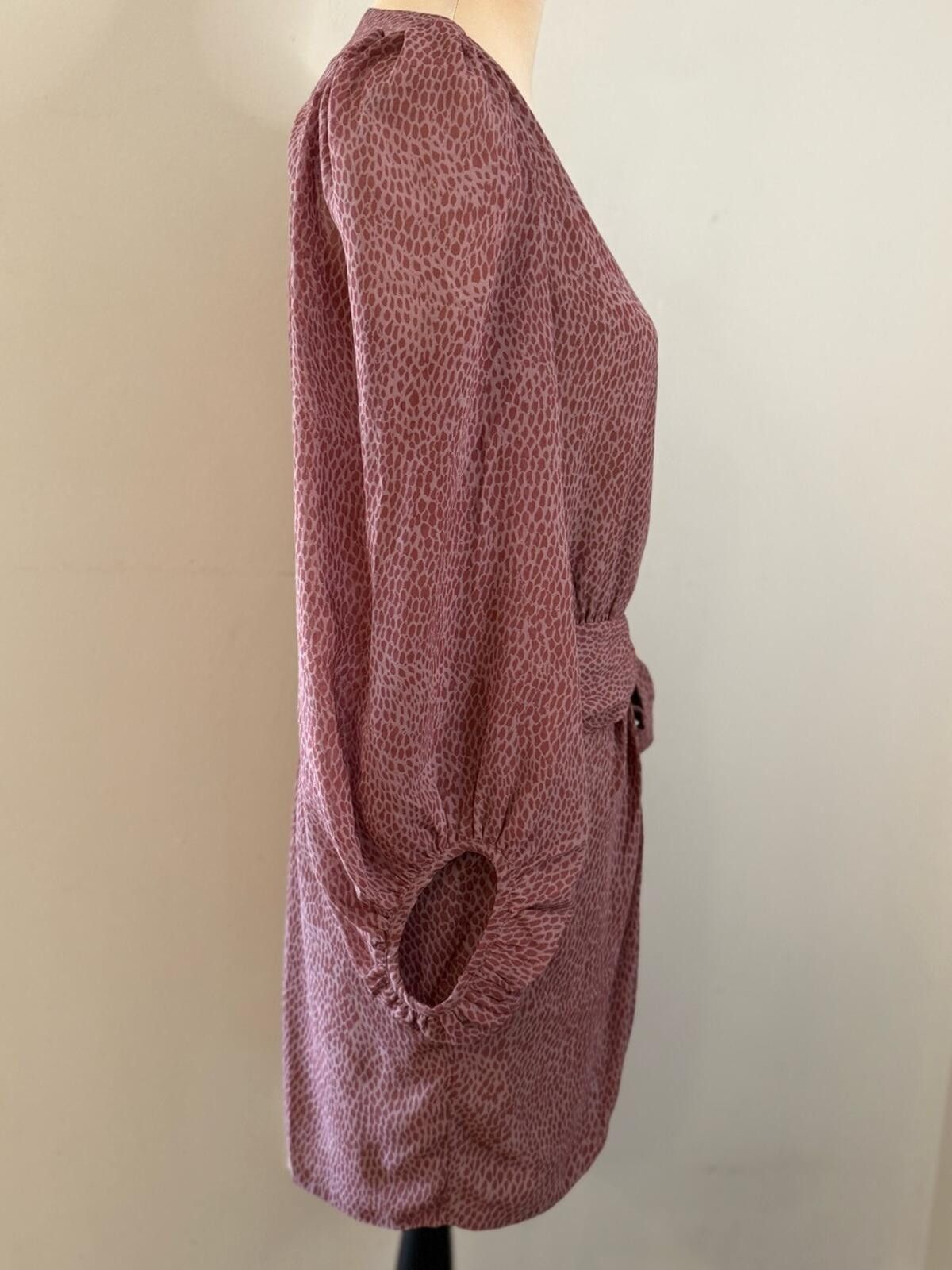 Other Dress Forum rose & blush pink wrap midi dress SZ SM Size S / US 4 / IT 40 - 2 Thumbnail